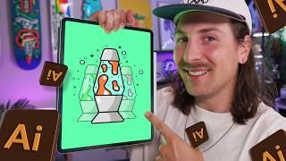 Step-by-Step: Groovy Lava Lamp Design in Illustrator for iPad (EASY)