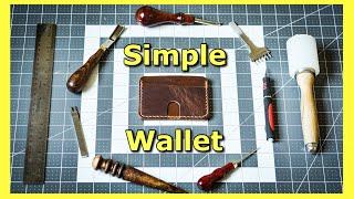 How To Make A Simple Leather Wallet Using Basic Tools - Leather Craft Basics