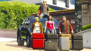 Michael's Family Road trip In GTA 5 They Are Going to The Top View Of Mountains