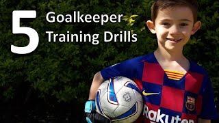 V8. 5 Goalkeeper Training Drills for Kids.  Football Coaching for Kids