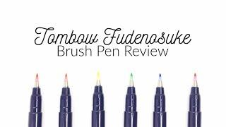 Tombow Fudenosuke Brush Pen Review for Handlettering and Modern Calligraphy