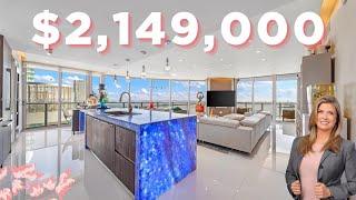 PREMIER LINE AT ARIA ON THE BAY WITH ENDLESS VIEWS ~ ARIA ON THE BAY 4115 ~ $2,249,000