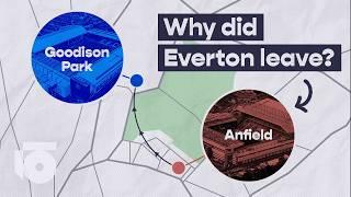 Why did Everton move from Anfield to Goodison Park?