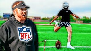 I Trained With An NFL Coach! (HE'S GETTING ME TO THE NFL)