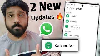 2 Whatsapp New update | Whatsapp Dialer and New whatsapp Status ui | Whatsapp new feature 