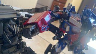 transformers 2007 Optimus prime vs bone crusher stop motion Vs 2