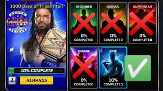 1000 Days Of Tribal Titan ||Epic || WWE MAYHEM Faisal Droid