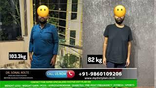 Transform Your Health with Dr Sonal's DietPlan  23kg Weight Loss for ACL Surgery