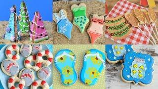 AMAZING SUMMER COOKIES,SHARK WEEK, FIREFLIES, WATERMELON, FLIP FLOPS by HANIELA'S