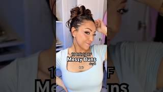 Easy messy bun tutorial! #easyhairstyles #hairstyle #messybunhairstyle #hairstyles