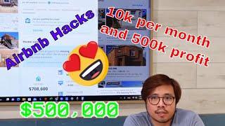 Airbnb Hacks - Room Hacks 10k per month and 500k profit real estate properties with this steps !!!