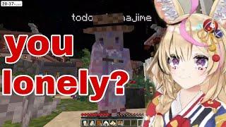 Hajime Come And Console Lonely Polka After Her Stream End | Minecraft [Hololive/Sub]