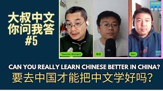 Dashu Q&A 你问我答# 5: Can you really learn Chinese better in China? | 要去中国才能把中文学好吗？