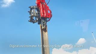 Digital inclinometer - Sterling Side grip pile drivers