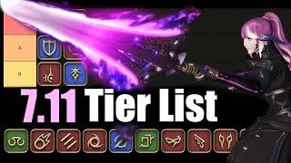 7.11 Tier List | Power/Meta Ranking | FFXIV Dawntrail