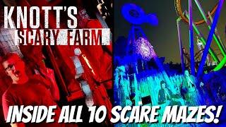 Knott's SCARY Farm 2024 - INSIDE ALL 10 Scare Mazes!