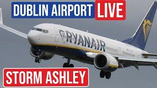 Storm Ashley live | Dublin Airport | Crosswind Landings #stormashley #avgeek