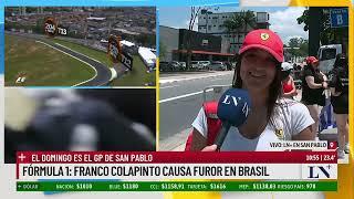 Formula 1: Franco Colapinto causa furor en Brasil