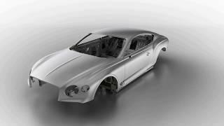 The new Bentley Continental GT Body Structure Animation