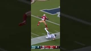 49ers Aiyuk Jumps Over Defender An Scores A Touchdown #sports #short #nfl