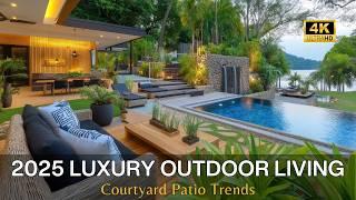 2025 Luxury Outdoor Living: Courtyard Patio Kitchen Ideas, Poolside Cabanas, and Sustainable Designs