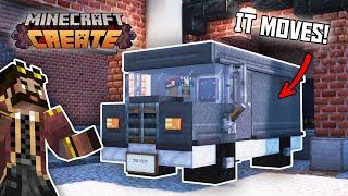 Starting my DELIVERY NETWORK in Minecraft Create Mod!