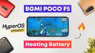 BGMI POCO F5 | HyperOS 1.0.10.0 Update | Heating & Battery