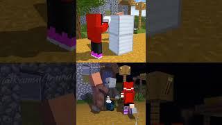 Good deeds of JJ and JJ's Sister - MAIZEN Minecraft Animation #shorts