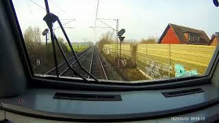 Führerstandsmitfahrt RE 60 von Haste über Stadthagen und Bückeburg nach Minden