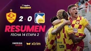 SD Aucas 2 - 0 Delfín SC Resumen Fecha 14 / 2da Etapa / LigaPro Ecuabet