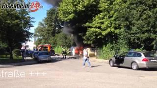 Containerbrand in Rosenheim