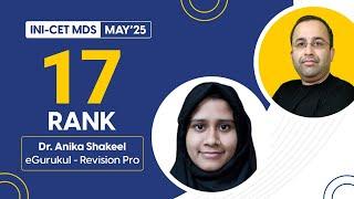 Meet Dr. Anika Shakeel (Rank 17) sharing her INICET MDS May 2025 Journey | Dr. Sushant Soni