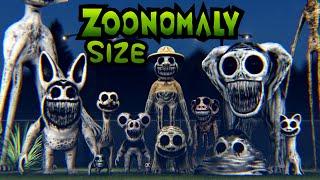 3D Zoonomaly Monster Height Comparison