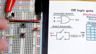 Quick switch based OR logic gate circuit demonstration by electronzap electronzapdotcom