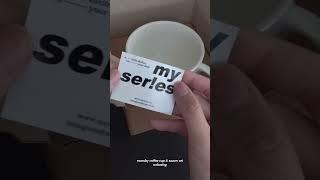 먼데이 커피잔 세트 패키징 소개 + 언박싱 Monday coffee cup & saucer set Unboxing