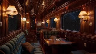 Trans-Siberian Railway ambience on a rainy night | train and rain sounds for 10 hours