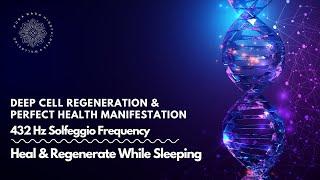 Sleep Sound 432Hz  Deep Cell Regeneration  & Perfect Health Manifestation ️