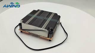 Copper vapor chamber cooling heat sink with fins for cpu