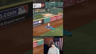 The best throw EVER???  #mlbtheshow #baseball #mlb #sports #gaming #clutch #top10 #live #crazy