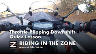 Throttle Blipping Downshift Technique- Quick Lesson