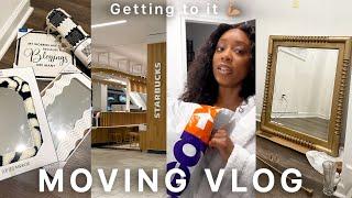 MOVING VLOG EP: 6|  FURNISHING DOWNSTAIRS, DECORATE WITH ME, DIY FURNITURE, & MORE | HALARA HAUL️