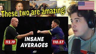 American Reacts INSANE AVERAGES! Luke Littler v Michael van Gerwen - 2024 Czech Darts Open