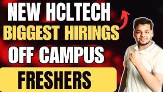 HclTech , DE Shaw New Hiring Announced | OFF Campus Drive | 2025, 2024 Batch Hiring | Fresher Jobs