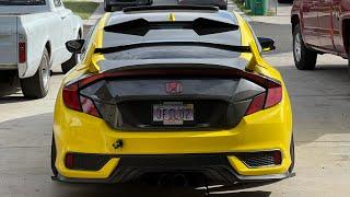 Type r wing install on 10th gen coupe