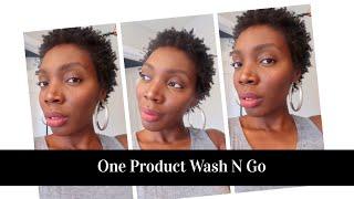 One Product Wash n Go ||Short TWA|| Lannie Bass