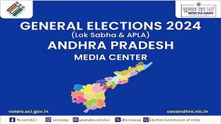 Press Conference by C.E.O, AP & E.O. Principal Secretary to Govt. at Election Media Center