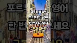 하루에 15초씩 포르투갈어, 영어 한번에 잡으세요 26편 Learn Portuguese, and Korean at once in a short period of time