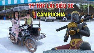 Ty Thy lái siêu xe Campuchia viếng thăm vị thần Battambang - Ty Thy Vlog Gỏi đu đủ