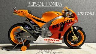 Building the Tamiya 1/12 Repsol Honda RC213V MotoGP/Marc Marquez Model | Step-by-Step Guide