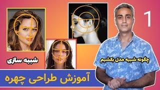 آموزش طراحی چهره, شبیه سازی چهره, مبتدی تا پیشرفته, صفر تا صد